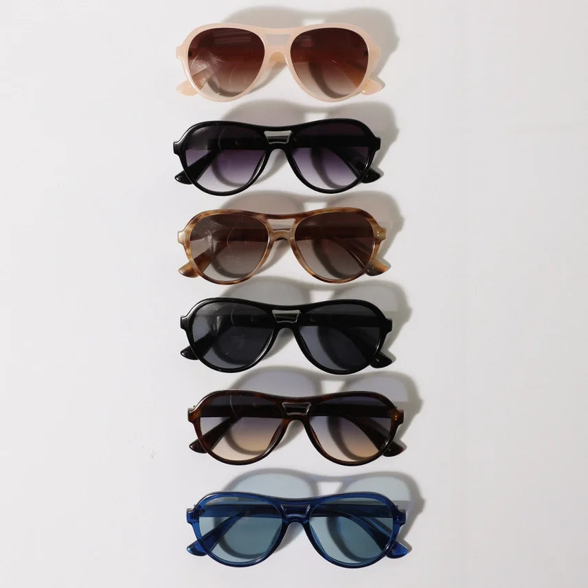 Modern Slim Rectangle Frame Sunglasses