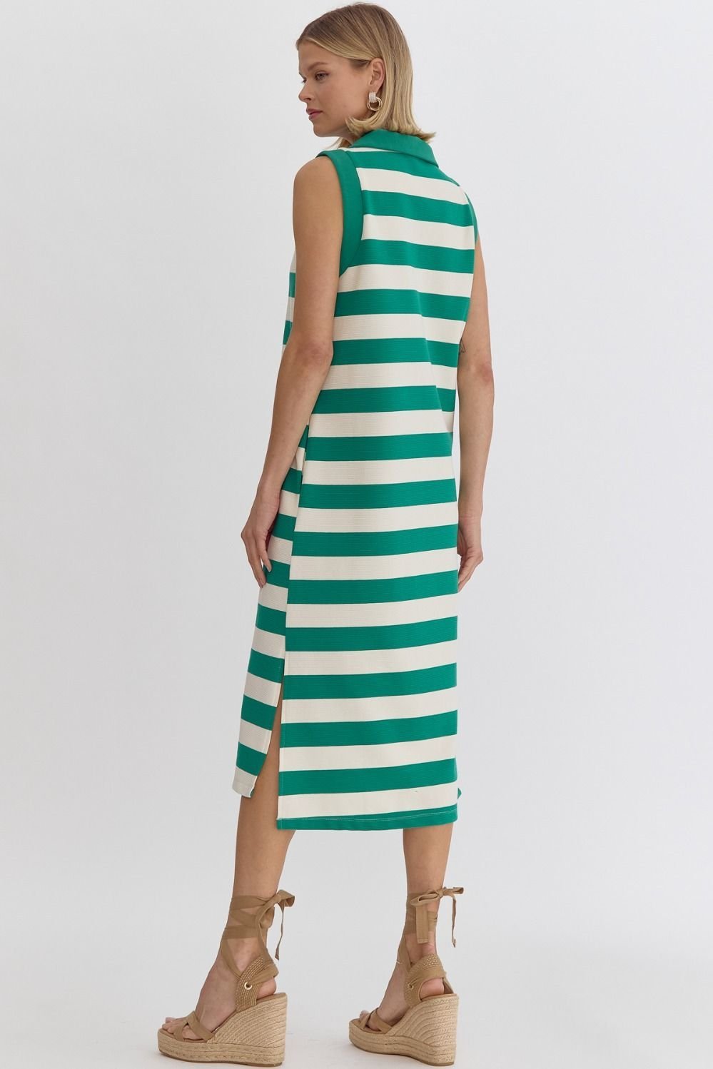 Stripe Knit Dress - High Call Outfitters