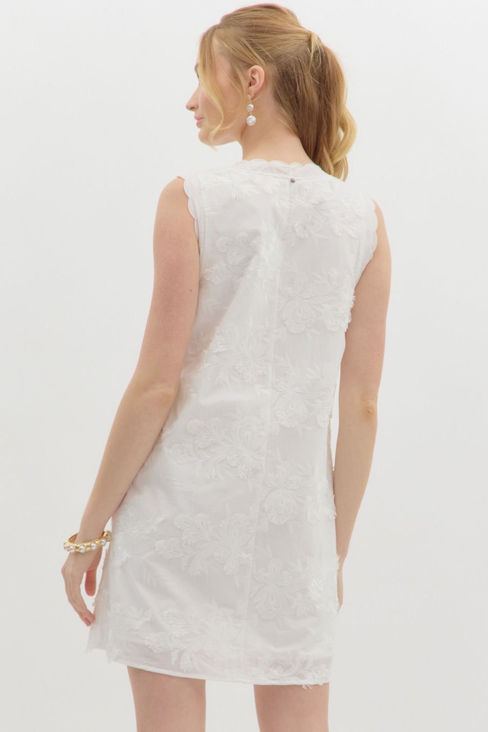 3D Applique Mini Dress