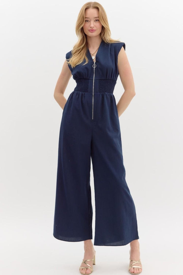 Zip Front Jumpsuit
