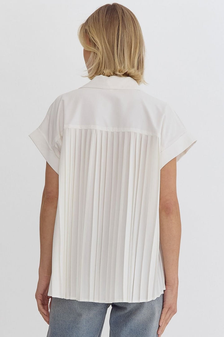 Pleated Back Top - High Call Outfitters