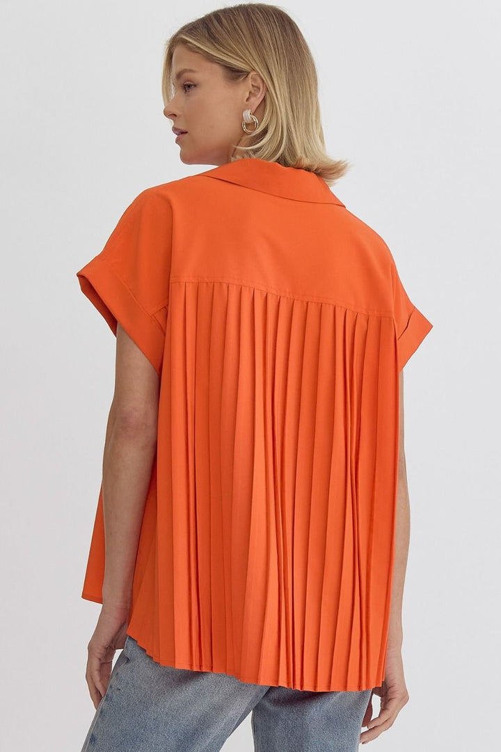 Pleated Back Top