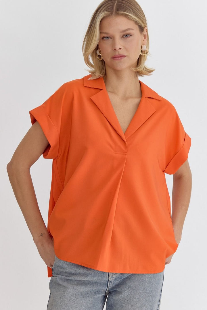 Pleated Back Top