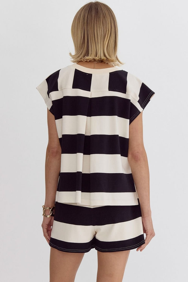 Wide Stripe Top