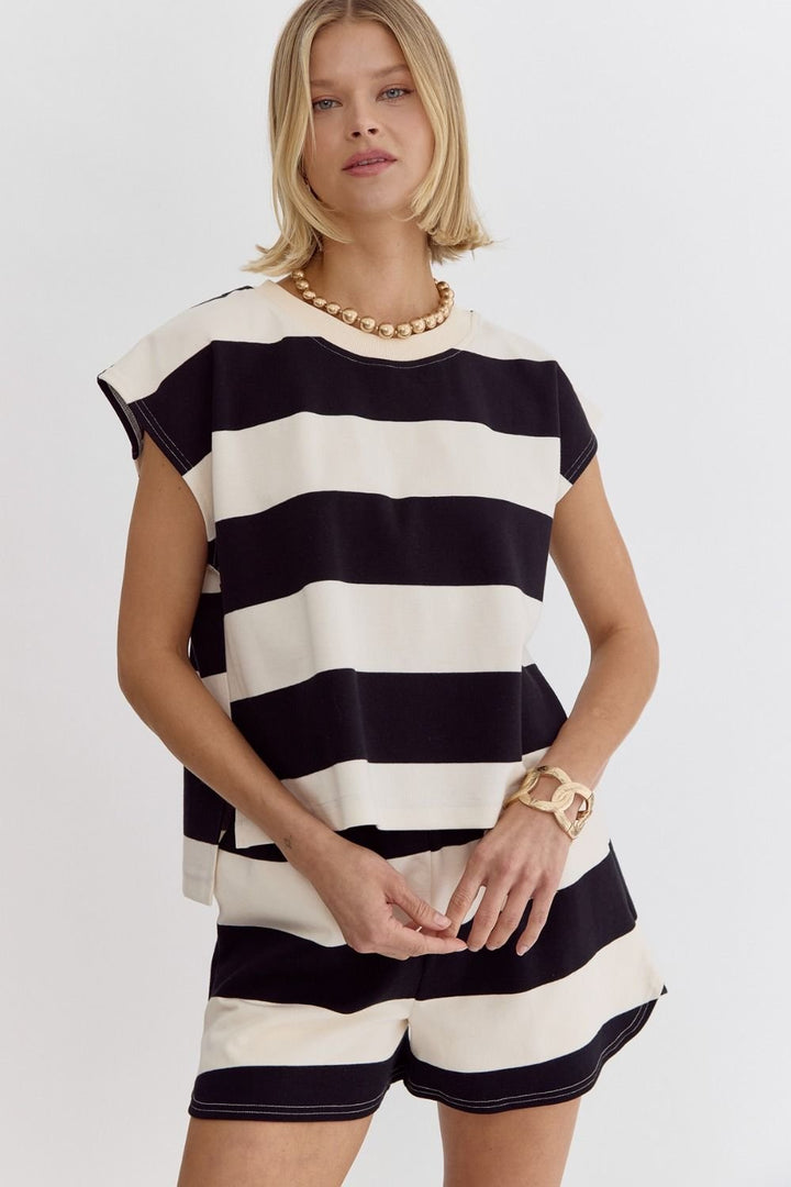 Wide Stripe Top