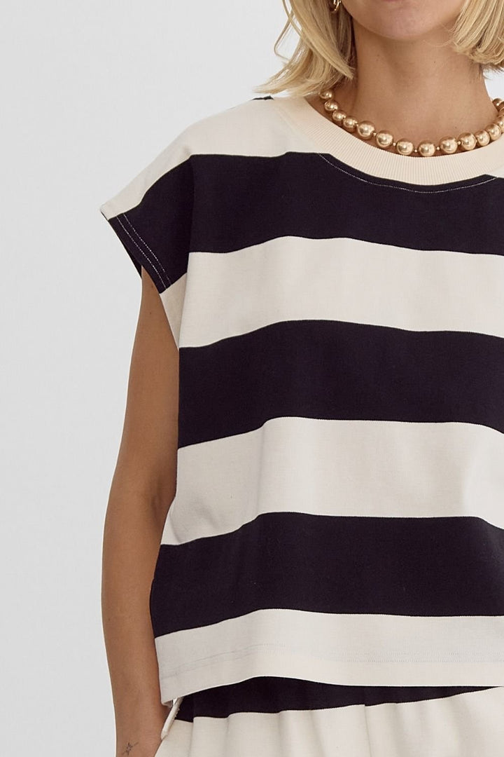 Wide Stripe Top