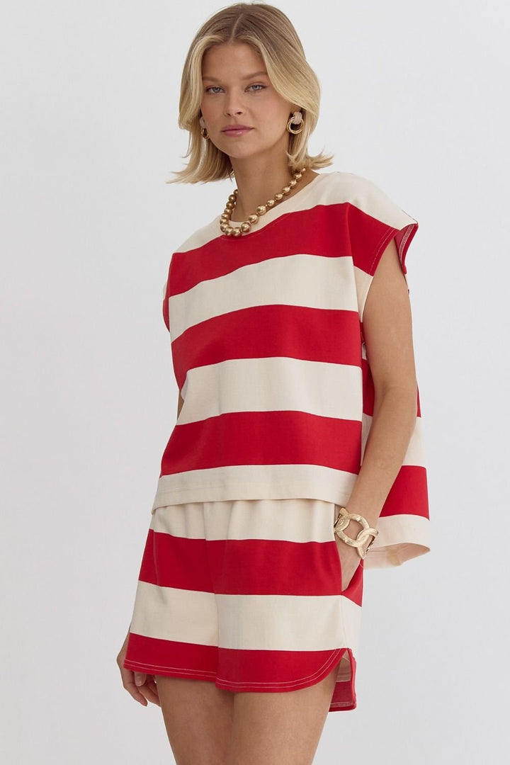 Wide Stripe Top