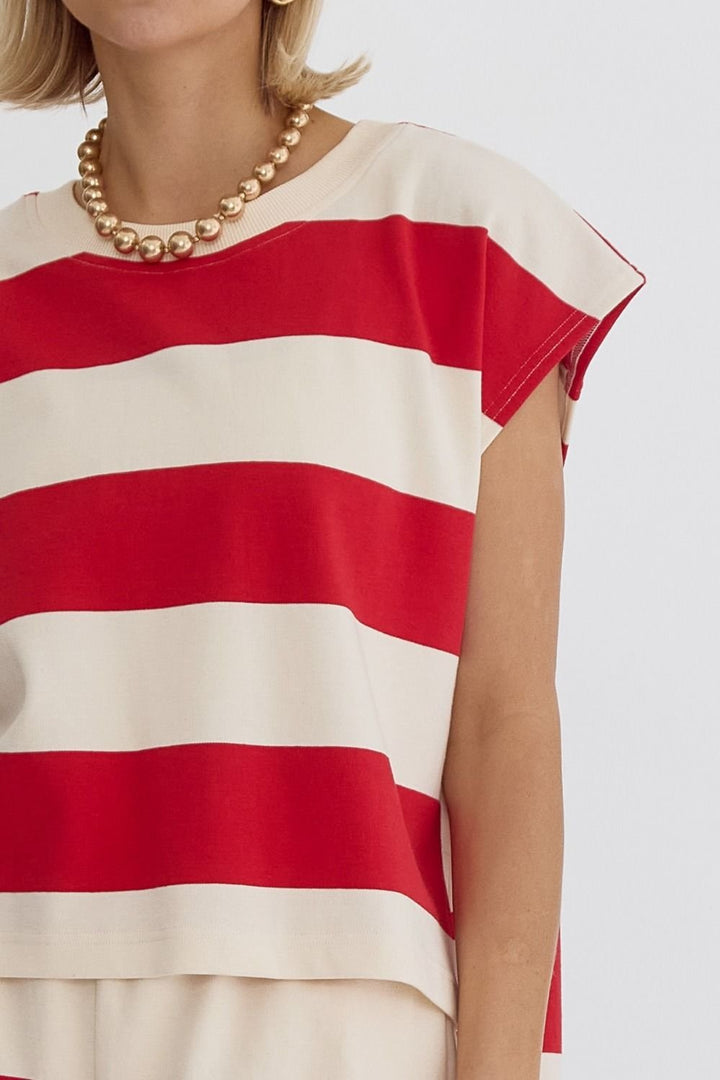 Wide Stripe Top