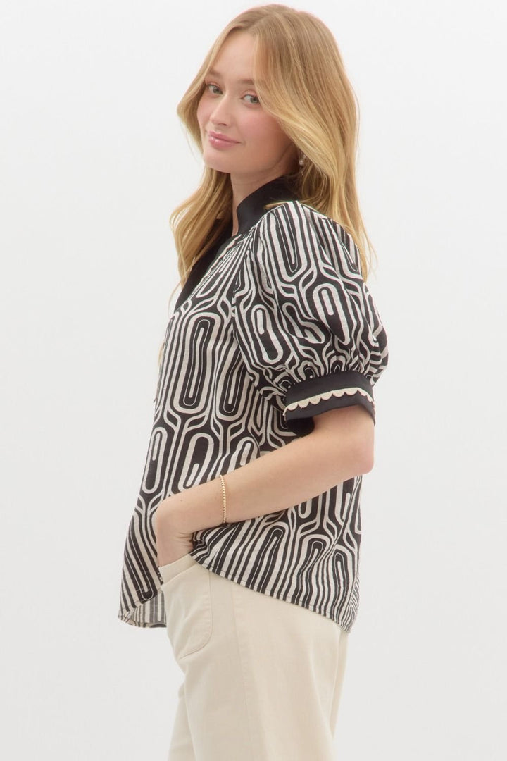 Abstract Print Top
