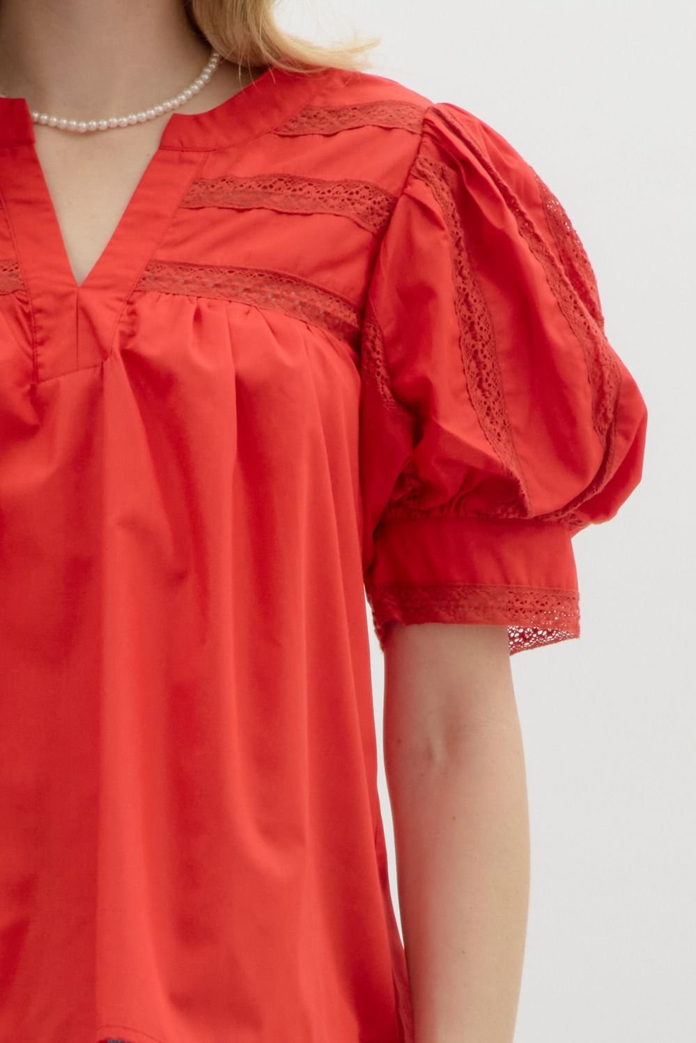 Lace Inset Top