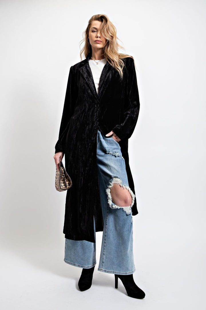 Velvet Maxi Jacket