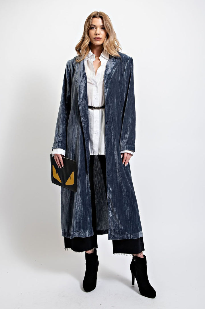 Velvet Maxi Jacket