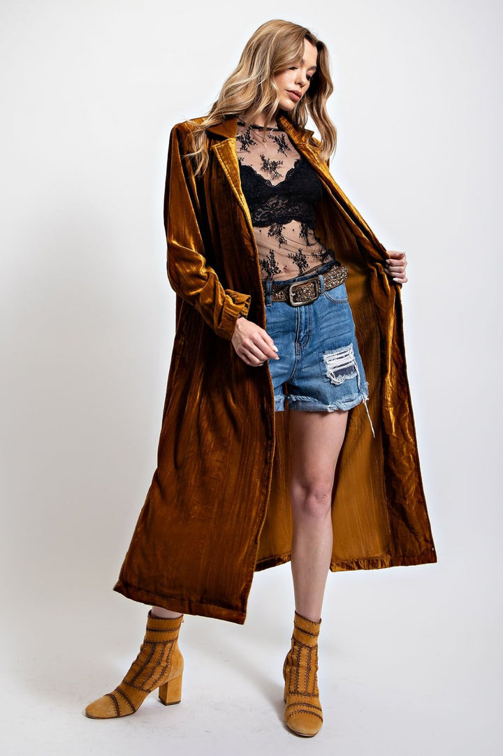 Velvet Maxi Jacket