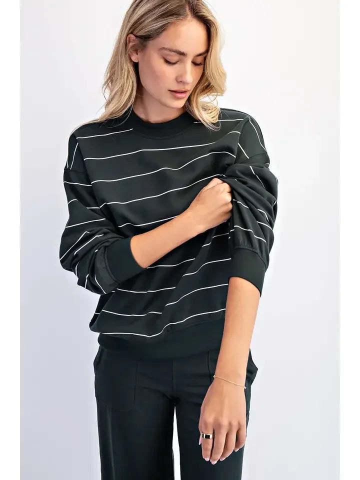Stripe Pullover Top - High Call Outfitters
