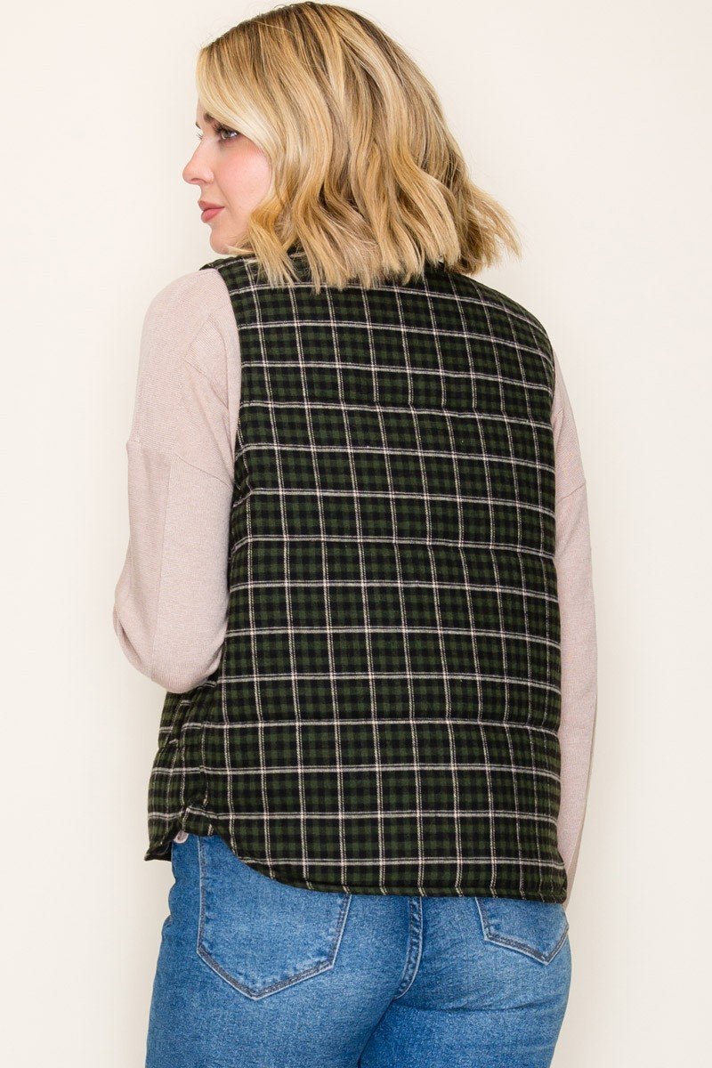 Plaid Vest - High Call Outfitters