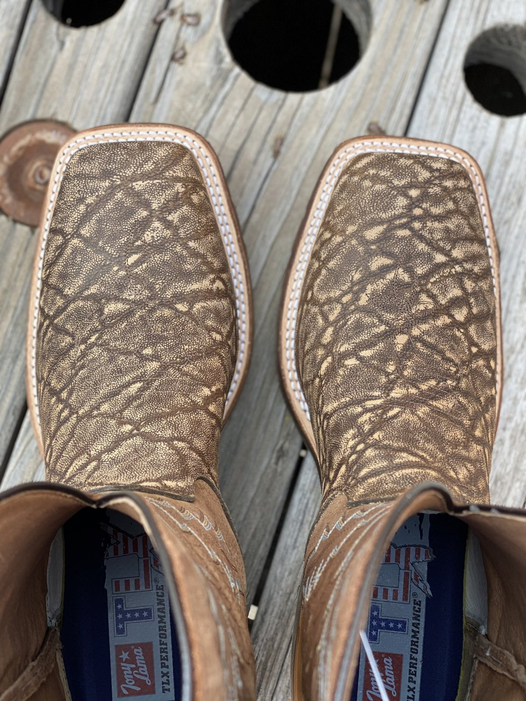 Bowie Taupe Elephant TLX Performance Boot from Tony Lama