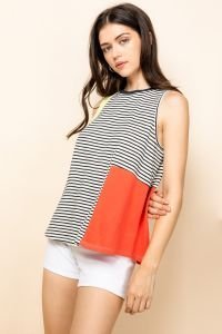 Color Block Knit Top from THML - High Call Outfitters