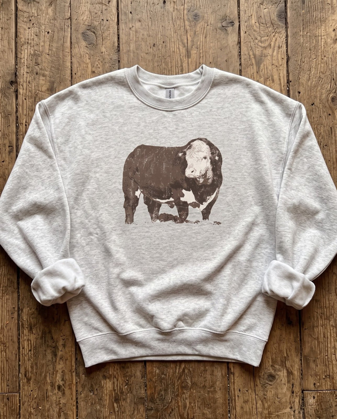 Vintage Hereford Bull Sweatshirt - High Call Outfitters
