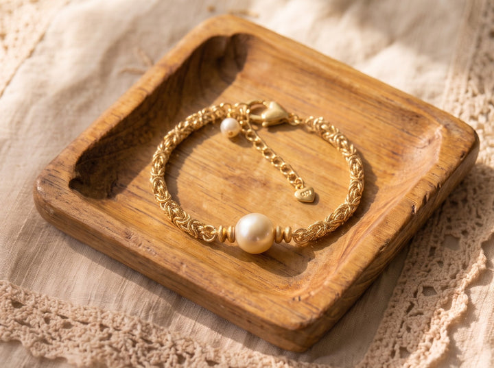 Trust Your Journey Pearl Chain Bracelet from Brighton - High Call Outfitters