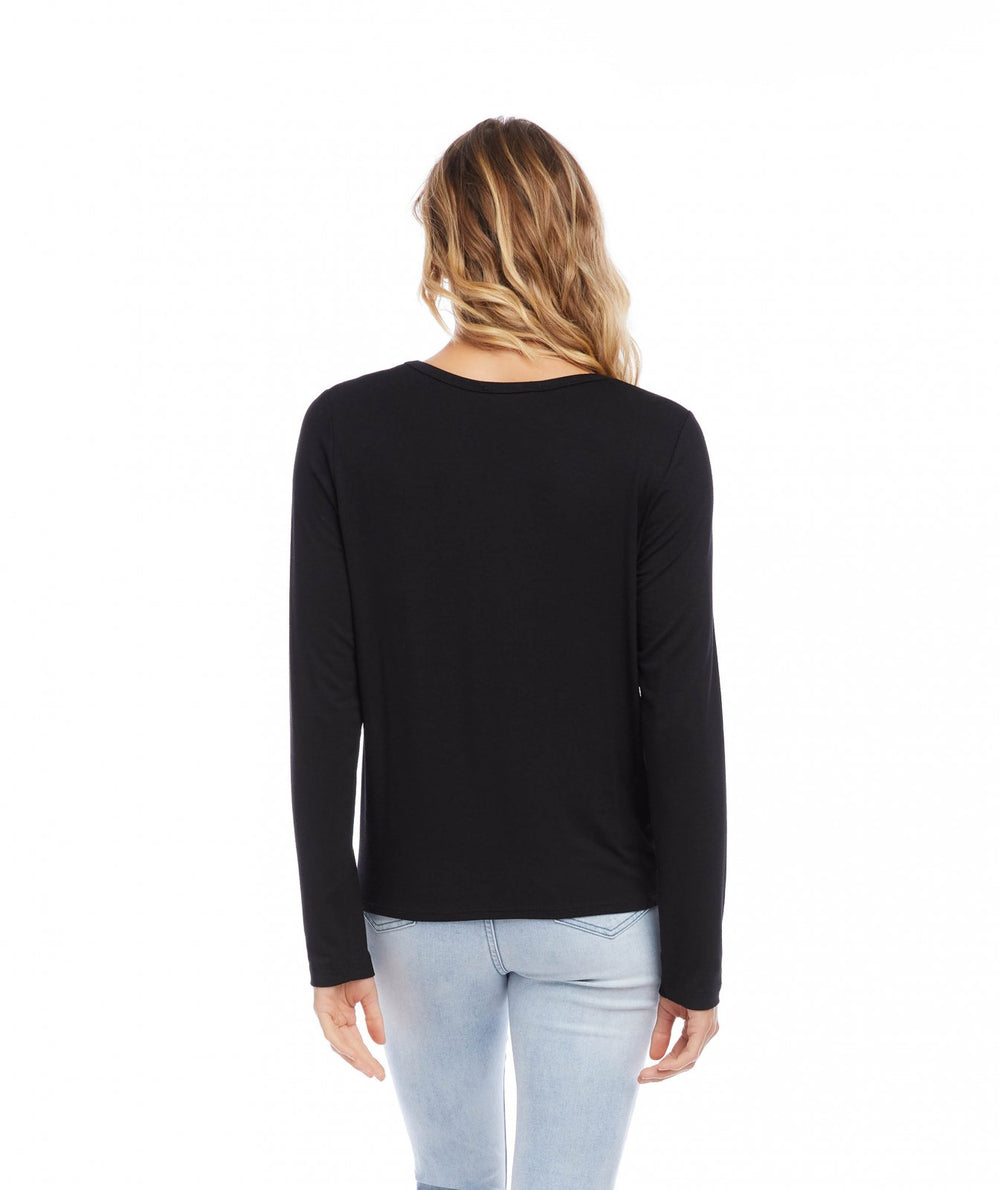 Long Sleeve Tie - Front Top from Karen Kane - High Call Outfitters