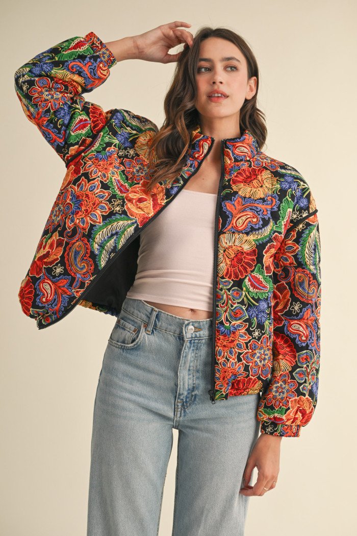 Multi Color Puff Jacket