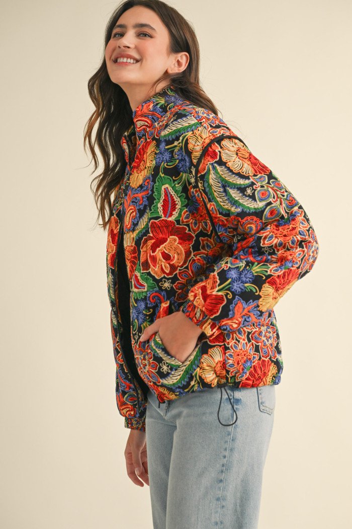 Multi Color Puff Jacket