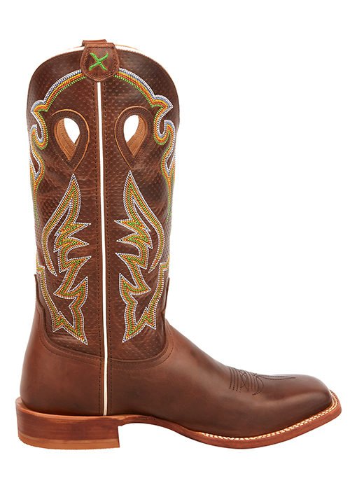 Men's Ruff Stock Boot - Chocolate/Chocolate from Twisted X