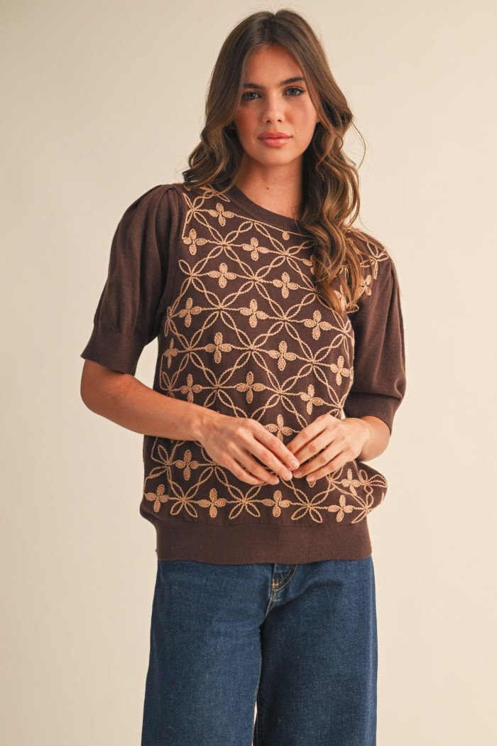 Embroidered Sweater - High Call Outfitters