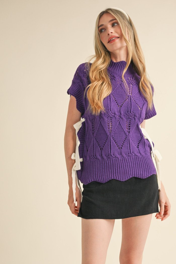 Side Tie Sweater - High Call Outfitters