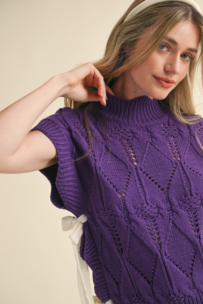 Side Tie Sweater - High Call Outfitters