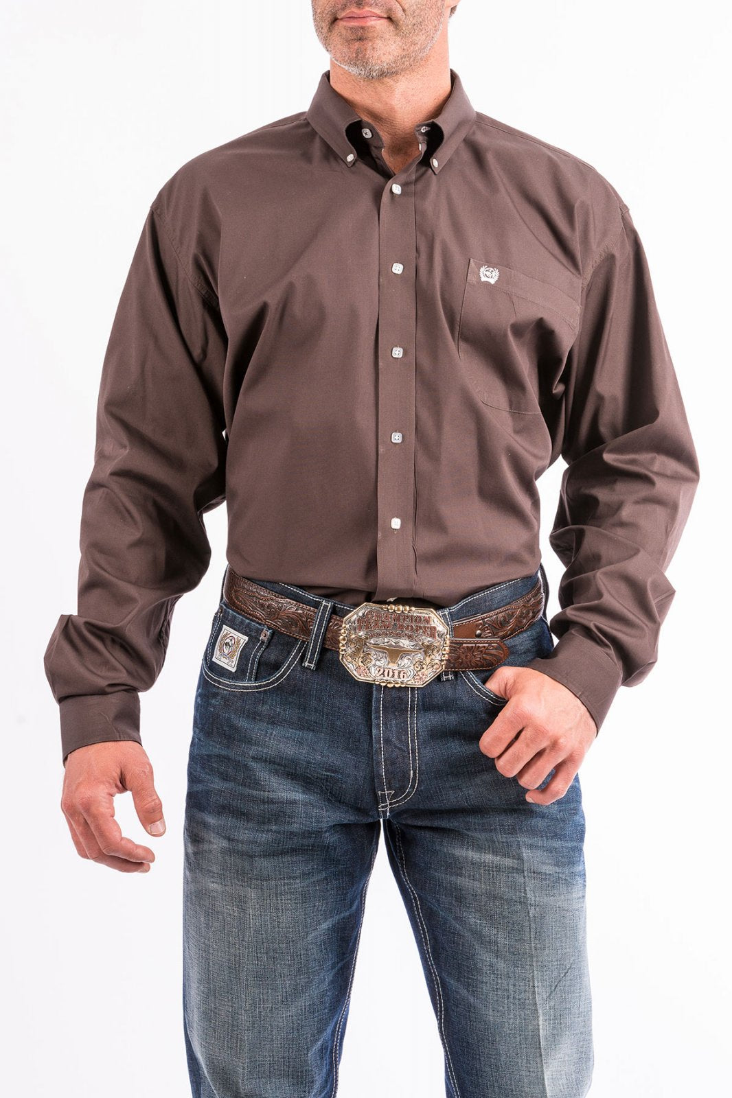 Solid Long Sleeve Woven from Cinch - High Call Outfitters