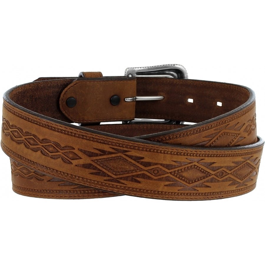 Navajo Blanket Tooled Belt - High Call Outfitters