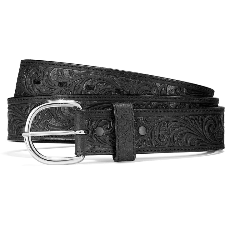 Western Scroll Tooled Belt from Justin