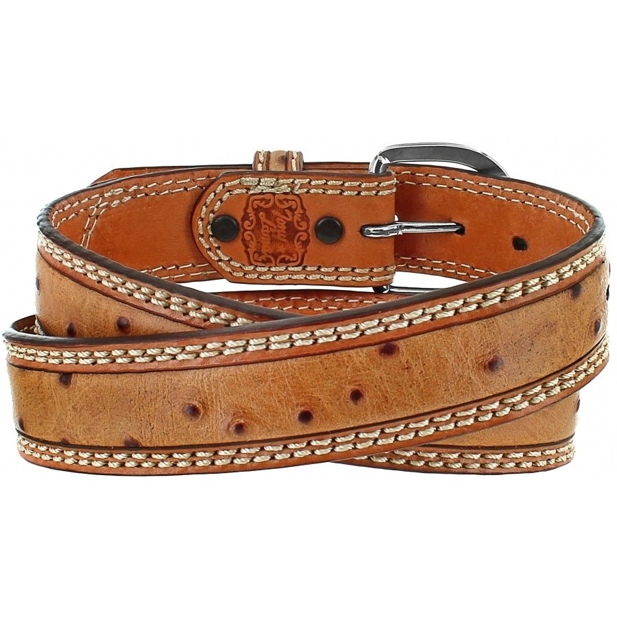 Double Stitch Stockman Belt from Tony Lama - High Call Outfitters