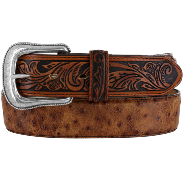 Rustic Ostrich Belt from Tony Lama