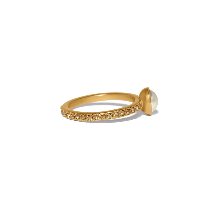 Trust Your Journey Double Pearl Ring from Brighton