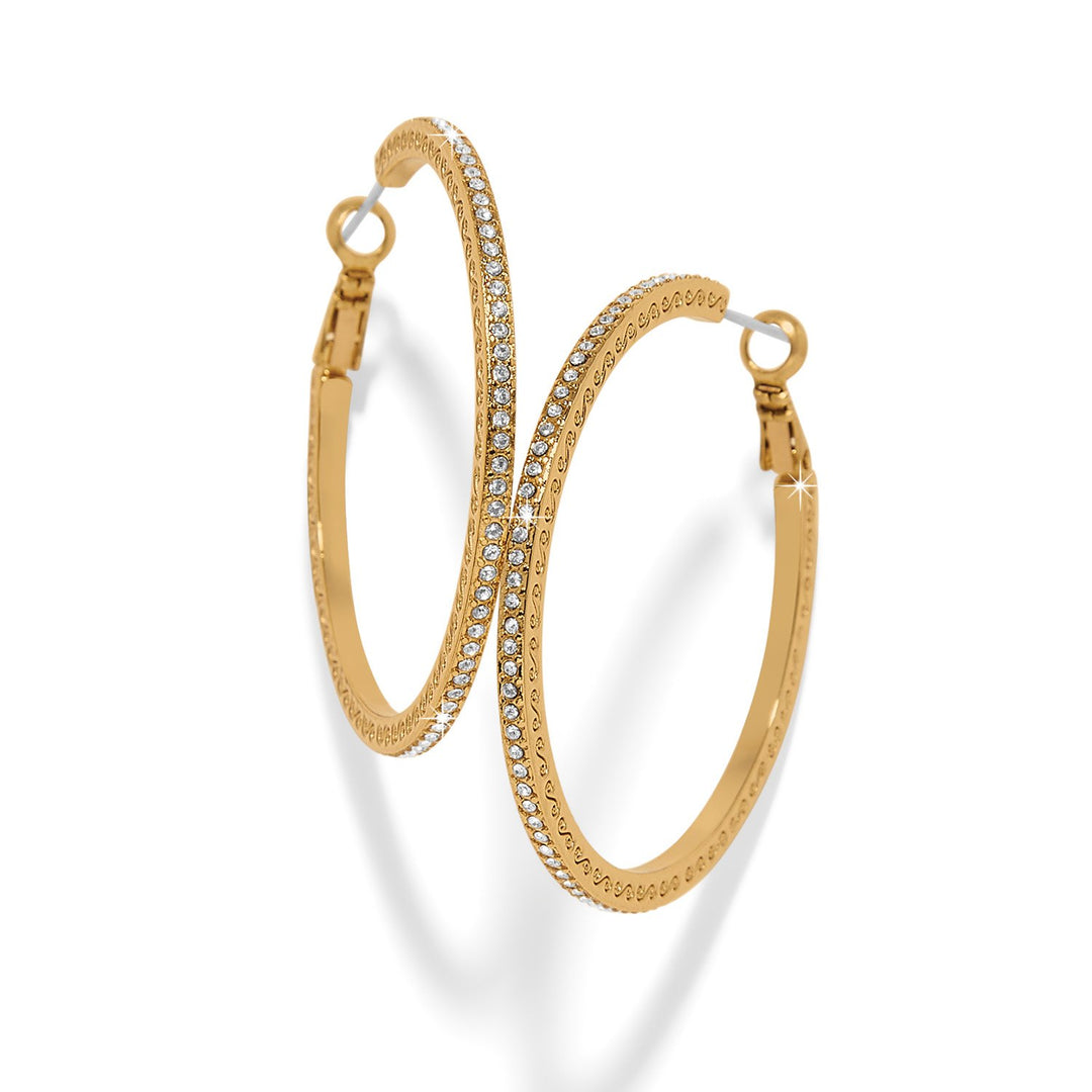 Meridian Eclipse Thin Large Hoop Earrings from Brighton - High Call Outfitters