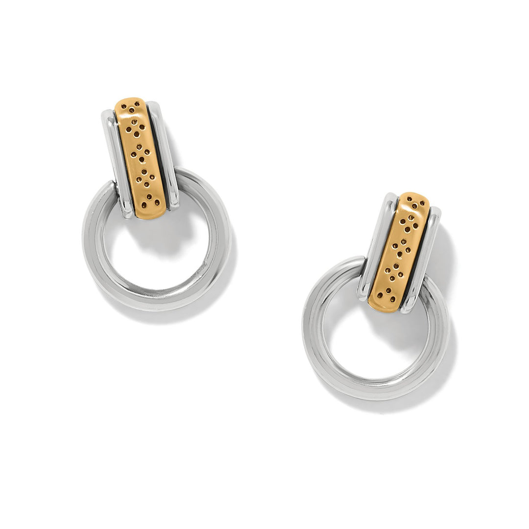 Mosaic Two Tone Mini Post Drop Earrings from Brighton