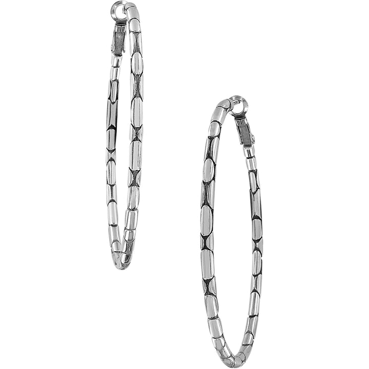 Pebble Large Oval Hoop from Brighton