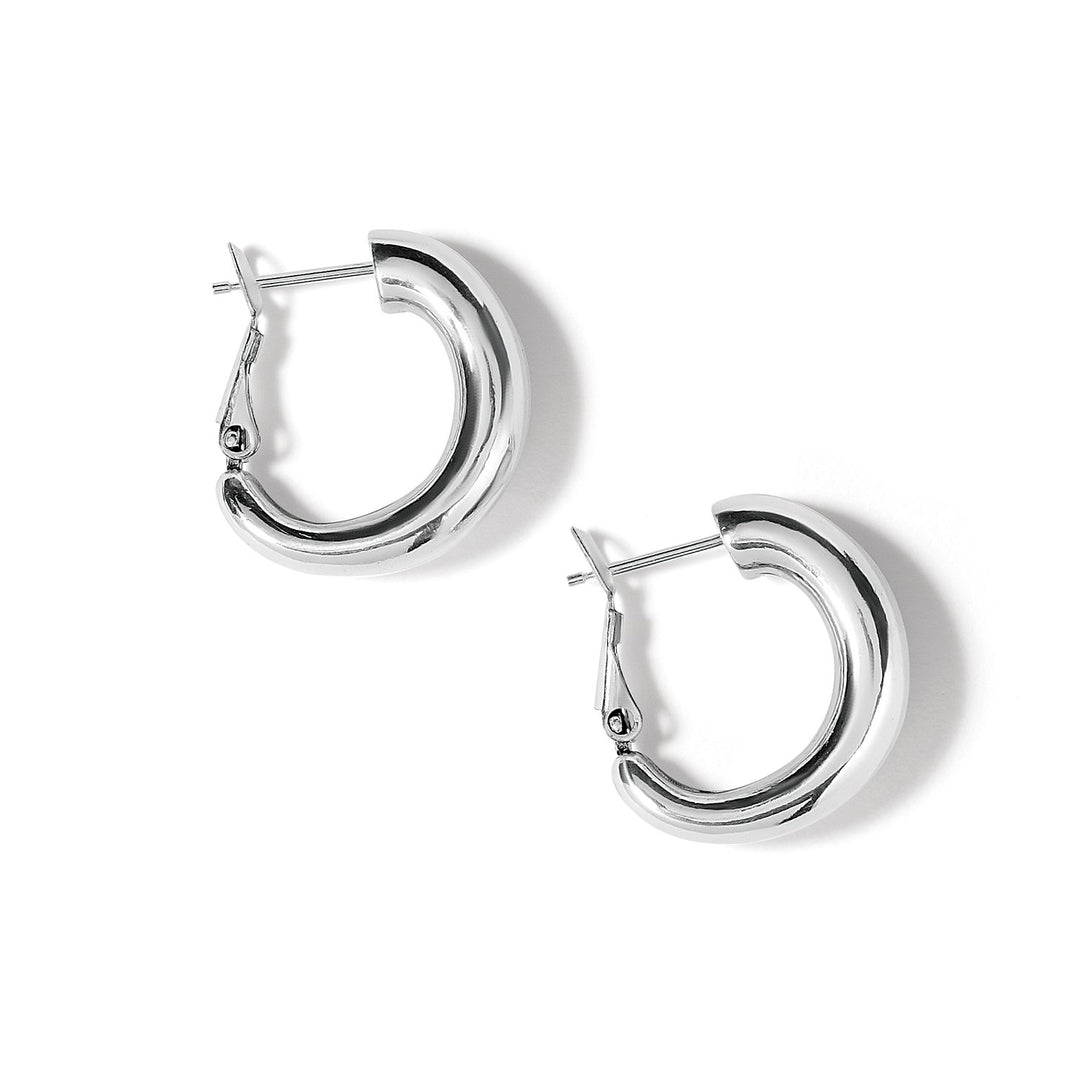 Pretty Tough Groove Leverback Hoop Earrings from Brighton