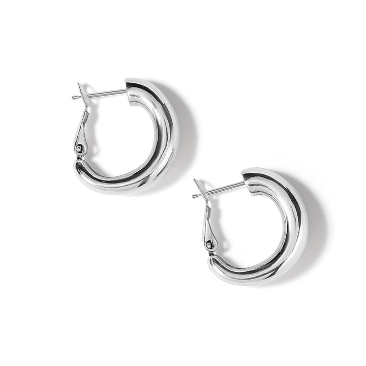 Pretty Tough Groove Leverback Hoop Earrings from Brighton