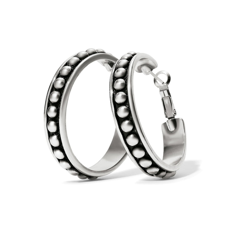 Pretty Tough Stud Large Leverback Hoop Earrings from Brighton