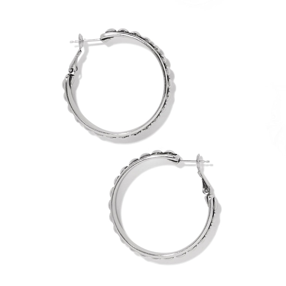 Pretty Tough Stud Large Leverback Hoop Earrings from Brighton - High Call Outfitters