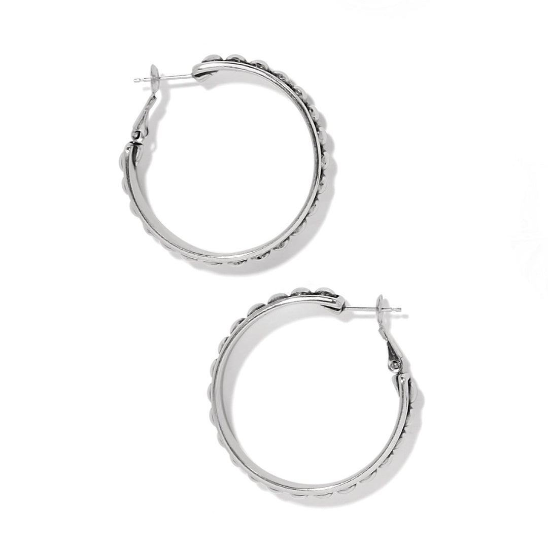 Pretty Tough Stud Large Leverback Hoop Earrings from Brighton