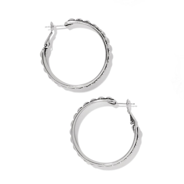 Pretty Tough Stud Large Leverback Hoop Earrings from Brighton