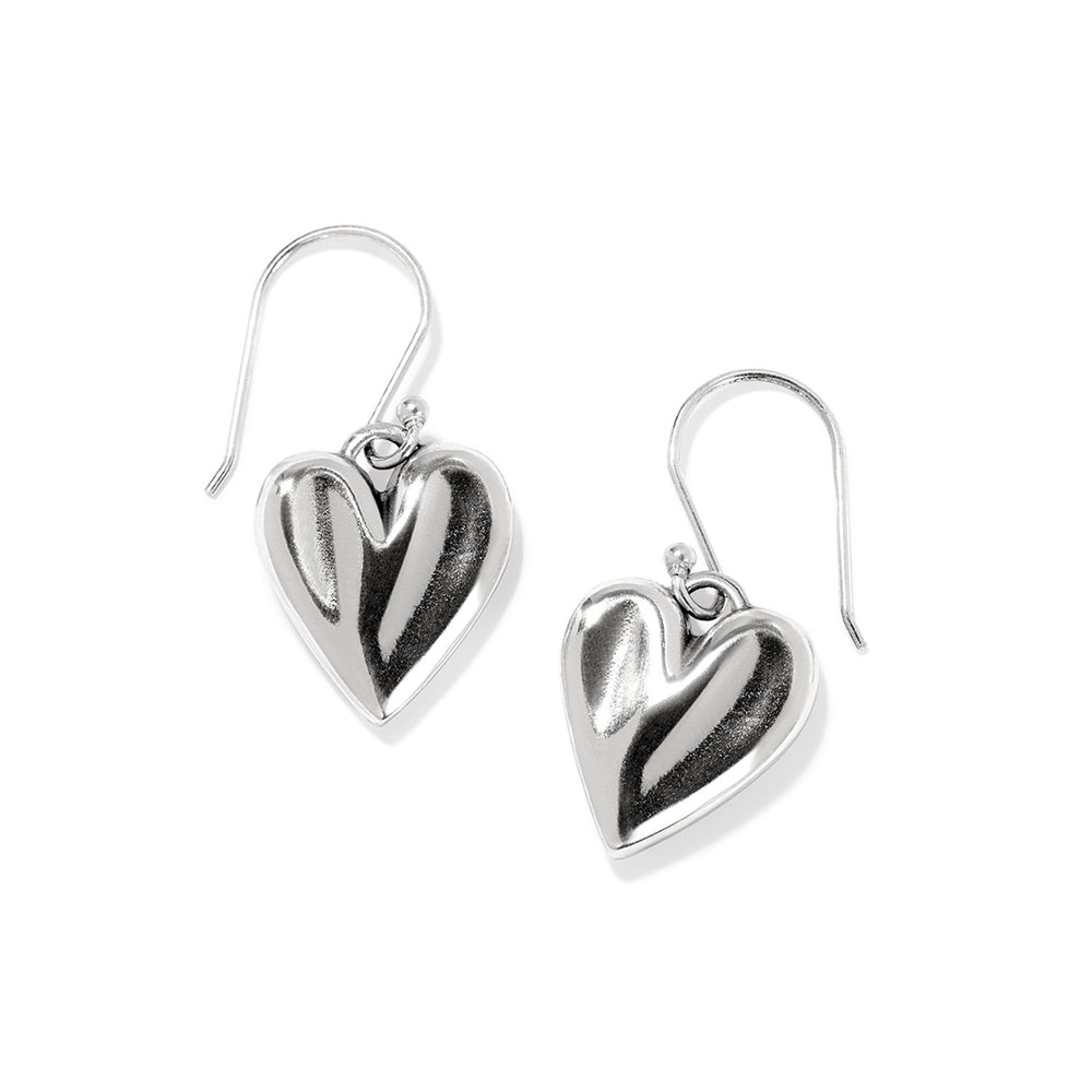 Cascade Heart Reversible French Wire Earrings from Brighton - High Call Outfitters