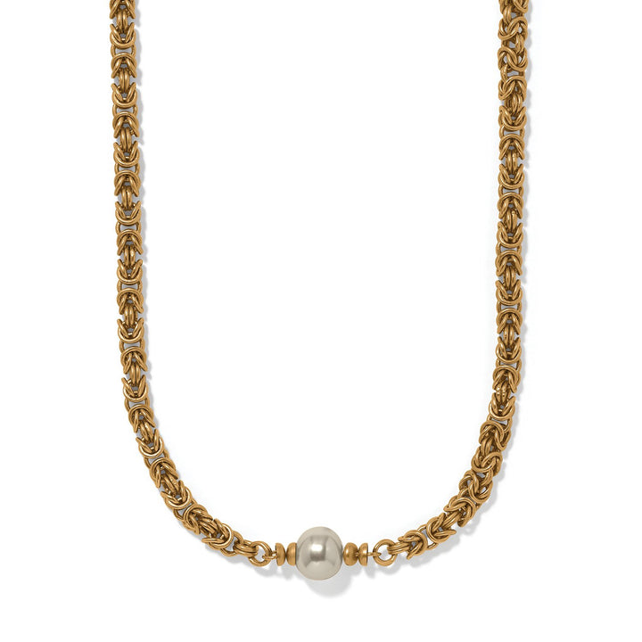 Trust Your Journey Pearl Chain Short Necklace from Brighton