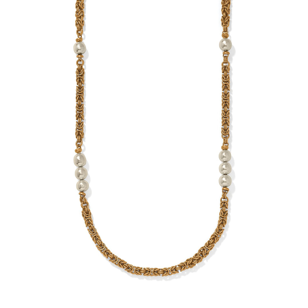 Trust Your Journey Pearl Chain Long Necklace from Brighton