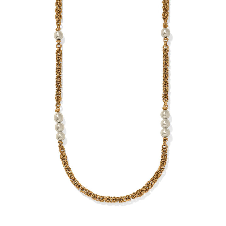 Trust Your Journey Pearl Chain Long Necklace from Brighton