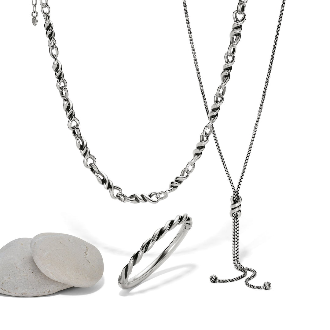Interlok Twist Lariat Necklace from Brighton
